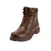 Wide Width Men's Boulder Creek™ Zip-up Work Boots by Boulder Creek in Dark Brown (Size 15 W)