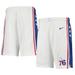 "Youth Nike White Philadelphia 76ers 2020/21 Swingman Shorts - Association Edition"