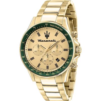 Maserati Chronograph Edelstahl gold Herren