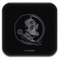 Black Florida State Seminoles Fast Charging Glass Wireless Charge Pad