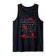 Niedliche Katze Musiknote Rot Noten Musiker Tank Top