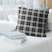 East Urban Home Square Pillow Cover & Insert Polyester/Cotton Blend in Gray/Black | 3 D in | Wayfair 887E405F38F240BB91791B10216AA5D3