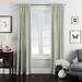 The Tailor's Bed 100% Cotton Ticking Stripe Room Darkening Rod Pocket Single Curtain Panel 100% Cotton in Green/Blue | 96 H in | Wayfair