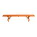 Loon Peak® Guernsey Wood Bench Wood in Orange/Brown | 17 H x 94 W x 11 D in | Wayfair C65D677AD3CD49F080A8660610050E15