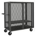 Durham Manufacturing Security Mesh Cart Metal in Gray | 56.44 H x 78.5 W x 38 D in | Wayfair HTL-3672-DD-1AS-95