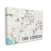 Mason & Marbles Los Angeles California City Landmark Map Famous Destinations by Ziwei Li - Textual Art Print Canvas, in White | Wayfair