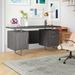 Mercury Row® Reisinger Executive Desk Wood/Metal in Gray | Wayfair 7BB6F07A885D4DB3B5DED549C440B25A