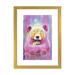 East Urban Home Honey Butter Bee Bear by Scott Mills - Graphic Art Print Paper in Pink/Yellow | 24 H x 16 W x 1 D in | Wayfair