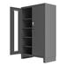 WFX Utility™ Stephanotis 78" H x 48.13" W x 24" D Electronic Cabinet, Wood in Gray | 78 H x 48.13 W x 24 D in | Wayfair