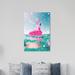 Bayou Breeze Nautical & Coastal Pink Flamingo Fun Coastal - Wrapped Canvas Graphic Art Print Canvas in White | 36 H x 24 W x 0.8 D in | Wayfair