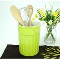 Omniware Citron Ceramic Utensil Crock Ceramic in Green/Blue | 7.5 H x 5.4 W x 5.4 D in | Wayfair 1078051