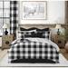 Gracie Oaks Rothana Standard Cotton Comforter Set Polyester/Polyfill/Cotton Percale in Black | California King Comforter + 2 Shams | Wayfair