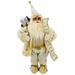 The Holiday Aisle® Santa Figurine w/ Faux Fur & List Plastic | 24 H x 7.5 W x 10.6 D in | Wayfair 9BE4B60BDF3B40738A276846B70DBFAA