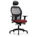 Inbox Zero Ergonomic Task Chair Upholstered in Red/Black | 44.25 H x 26.5 W x 26.5 D in | Wayfair B04272F3C1464C2EB9A0A396A6A72FBA