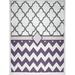 e by design Express Line Geometric Print Fleece Throw Microfiber/Fleece/Microfiber/Fleece in Gray/Blue/Indigo | 60 W in | Wayfair