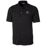 Men's Cutter & Buck Black Virginia Tech Hokies Big Tall Advantage Space Dye Polo