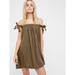 Free People Dresses | Last Chance Free People Off The Shoulder Dress | Color: Green | Size: Xs