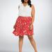 Torrid Skirts | Floral Mesh Skater Skirt | Color: Red | Size: 00