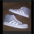 Adidas Shoes | Adidas Originals High Top Grey Canvas | Color: Gray/White | Size: 6