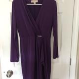 Michael Kors Dresses | Michael Kors Long Sleeve Dress | Color: Purple | Size: M