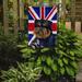 The Holiday Aisle® English Union Jack British Flag 2-Sided Garden Flag, Polyester in Black | 15 H x 11 W in | Wayfair