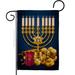 Ornament Collection Jewish Festival Impressions Decorative Garden 2-Sided 19 x 13 in. Garden Flag in Black/Brown | 18.5 H x 13 W in | Wayfair