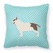 Winston Porter Bull Terrier Indoor/Outdoor Throw Pillow Polyester/Polyfill blend in Blue | 18 H x 18 W x 3 D in | Wayfair