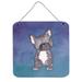Isabelle & Max™ French Bulldog Gloss Wall Décor Metal in Blue/Gray/Indigo | 8 H x 6 W in | Wayfair 7B8F10C539F345F3BA90DFEA23A3B863