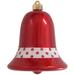 The Holiday Aisle® 7" (180mm) Ornament Commercial Grade Shatterproof Bell Ornament Candy Red Decorated in Blue | 10 H x 10 W x 10 D in | Wayfair