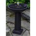 Campania International Equinox Concrete Birdbath Fountain Concrete in Brown | 30.25 H x 20.5 W x 20.5 D in | Wayfair FT-247-NA