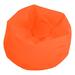 Factory Direct Partners Circle Soft Seating Bean Bag Sofa Polyester/Polyurethane in Orange/Black | 35 H x 35 W x 35 D in | Wayfair SPG-1533-OR