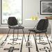George Oliver Bevers Steel Side Chair Upholstered/Metal in Black | 31.89 H x 19.89 W x 22.45 D in | Wayfair B63EF91603654DD489453DAAF7687B2D