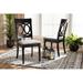 Alcott Hill® Braselton Solid Wood Queen Anne Back Side Chair Wood/Upholstered/Fabric in Brown | 38.6 H x 18.7 W x 22 D in | Wayfair