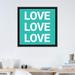 East Urban Home Love, Love, Love - Textual Art Print Canvas in Gray | 37 H x 37 W x 1.5 D in | Wayfair 736235FFBC8E4E7880F355487311A2F5