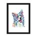 East Urban Home Border Collie by Lisa Whitehouse - Picture Frame Graphic Art Print on Paper in Blue/Pink | 24 H x 16 W x 1 D in | Wayfair