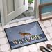 Winston Porter German Shepherd Welcome 27 in. x 18 in. Non-Slip Outdoor Door Mat Synthetics | 36" L x 24" W | Wayfair