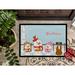 The Holiday Aisle® Nonie Merry Christmas Carolers Flashy Boxer Outdoor Door Mat Rubber | 18 W x 27 D in | Wayfair F1E185BD4AA94E94A5E3E399D3394A7C