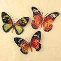 August Grove® 3 Piece 3D Butterfly Wall Décor Set in Black/Orange | 14 H x 11 W x 0.79 D in | Wayfair B1FB4E3D51E54D94BCE12B0CECB69B9F