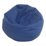 Factory Direct Partners Circle Soft Seating Bean Bag Sofa Polyester/Polyurethane in Blue/Black | 35 H x 35 W x 35 D in | Wayfair SPG-1533-NV