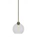 Breakwater Bay Kimbro 1-Light Stem Hung Pendant Glass in Yellow | 9.75 H x 9.75 W x 9.75 D in | Wayfair FFD7AB3A10AC4F3EABD36FE591007137