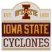 Iowa State Cyclones 14'' x Team Bump Planked Wood Sign