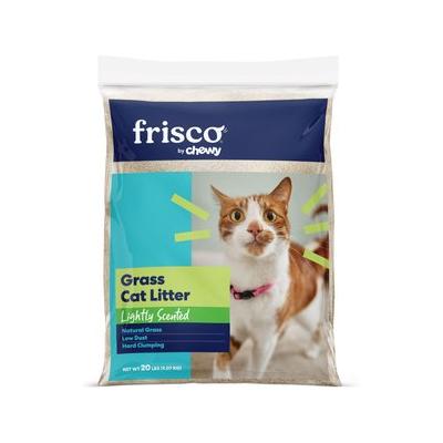 Frisco Natural Lightly Scented Clumping Grass Cat Litter, 20-lb bag