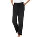 Plus Size Women's Knit Sleep Pant by Dreams & Co. in Black (Size 6X) Pajama Bottoms