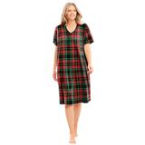 Plus Size Women's Print Sleepshirt by Dreams & Co. in Classic Red Plaid (Size M/L) Nightgown