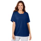 Plus Size Women's Sleep Tee by Dreams & Co. in Evening Blue (Size 1X) Pajama Top