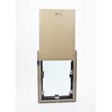 Hale Pet Door Metal Door Mount Pet Door for Dog & Cat in Black/Brown/Gray | 23.5 H x 11 W x 2 D in | Wayfair 112GT