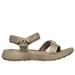 Skechers Women's GO GOLF 600 Sandal Sandals | Size 8.0 | Taupe | Synthetic | Vegan