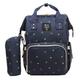 Tubayia Large Capacity Changing Bag Backpack Waterproof Changing Backpack Baby Grooming Bag (Blue Flowers)