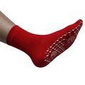 Weilov Warm Self Heating Socks Unisex Magnetic socks Tourmaline Therapy Socks Sports Foot Massage (3pc Red)