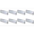 Pack of 8 x LED Emergency Bulkhead Light Fittings - 3W Maintained/Non-Maintained 3Hour